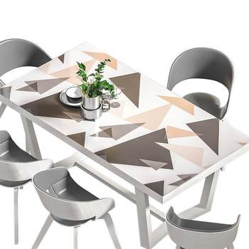 Desktop pvc plastic coffee table crystal panel soft glass Desktop pvc plastic coffee table crystal panel soft glass