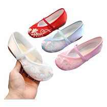 Childrens embroidered shoes dance shoes ethnic style princess girls Hanfu shoes Chinese style