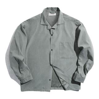 Maden work clothes cuban collar shirt