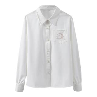 【神仙club】月下鹤长袖JK衬衫  原创JK衬衣长袖制服校供感上衣女