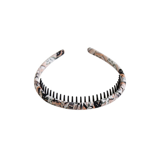 经典复古风碎发布艺头箍洗脸化妆防滑带齿发箍韩国百搭高级感头饰