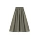 XWI XWI Xinwei travel resort style skirt color solid for women 2026 spring high-waisted slimming A-line versatile flower bud skirt