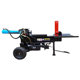 Electric hydraulic commercial wood chopper large log oil cylinder wood splitter semi-automatic household rural wood chopping tool