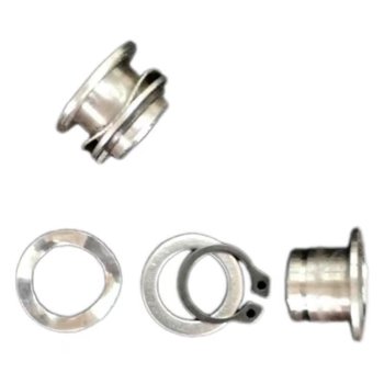 Disassembly of stainless steel rivets on the floating outer ring of the brake disc