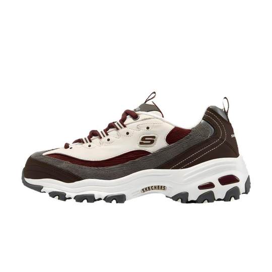 斯凯奇奶茶熊黑糖烤奶新款情侣老爹鞋子男女同款复古运动鞋时尚