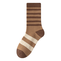 Thick socks for women in autumn and winter womens warm mid-calf socks thickened plus velvet towel socks winter long Maillard cotton socks