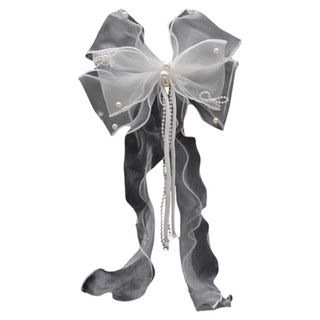 新娘头纱日韩森系甜美娟纱蝴蝶结发带超仙婚纱礼服跟妆造型配饰品