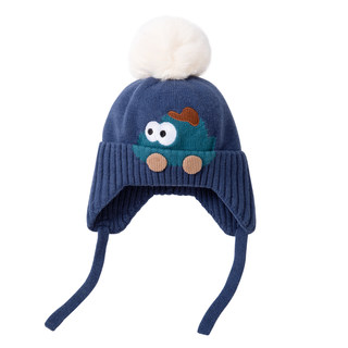 Baby hat autumn and winter ear protection woolen hat