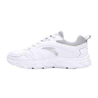 安踏女鞋运动鞋跑鞋冬季新款皮面防水小白鞋软底轻便休闲跑步鞋子