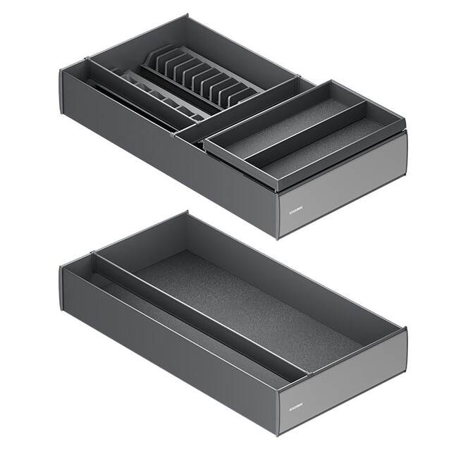 Gmai Space Aluminum Drawer Multi-layer Bowl Basket Basket