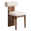 Solid wood dining chairs, home dining tables and chairs, simple modern, medieval island backrest chairs, designer makeup stools, hippopotamus chairs