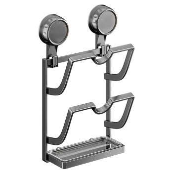 Suction cup pot lid rack storage rack