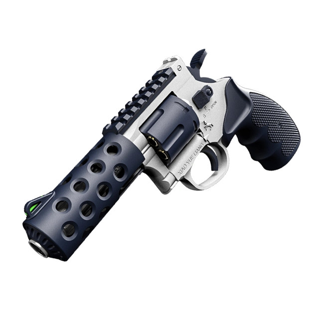 Little Moon Revolver PM360 Toy Gun Metal Soft Bullet BRODAX44 Shell Ejection Model Boys Sky Marshal
