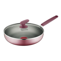 Supor pan non-stick pan household hot red point poly oil steak pancake pan gas induction cooker universal frying pan