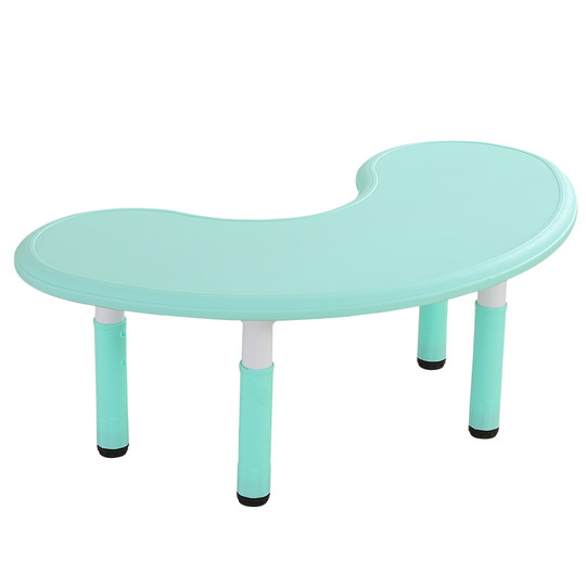 Levantar y bajar la luna creciente de aprendizaje de los niños mesas y sillas para niños engrosadas