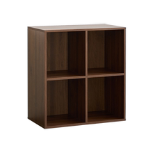 Bookcase combination cabinet retro black walnut color sideboard display cabinet living room floor-standing TV cabinet storage storage cabinet