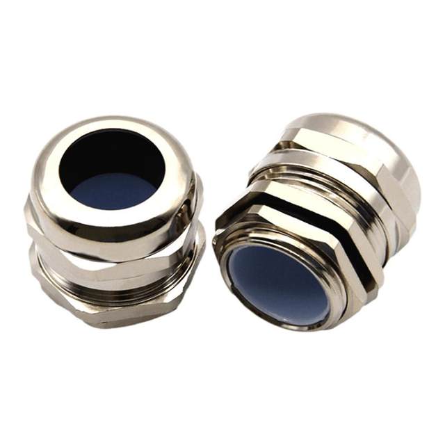 Copper nickel plated lock cable waterproof connector PG filler