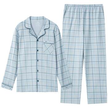 Septwolves men's pajamas ຝ້າຍບໍລິສຸດຂອງຜູ້ຊາຍໃນພາກຮຽນ spring ແລະ summer ເຮືອນໃຫມ່ຊຸດ trousers ແຂນຍາວເດັກນ້ອຍຜູ້ຊາຍ' ເຄື່ອງນຸ່ງຫົ່ມເຮືອນ breathable