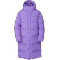 (Self-operated) NERDY classic winter new purple mid-length hooded down jacket womens warm thickened jacket trendy