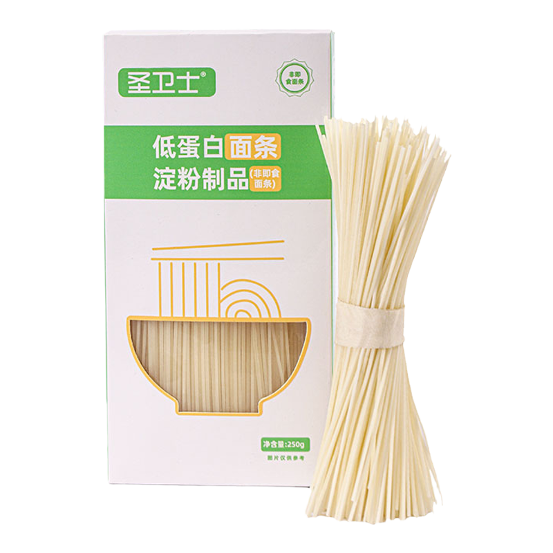 低蛋白面条CKD食品肾友低磷低钾低钠无蛋白主食麦淀粉低苯PKU挂面