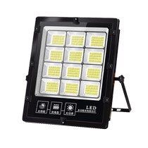 Solar rechargeable outdoor lighting emergency super bright led high power waterproof long life construction site floodlight