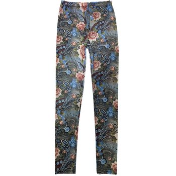 Thin style mesh leggings for women with transparent flesh