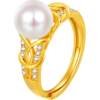 Mengjinyuan S925 silver ring with live sparkling zircon