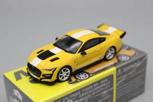 Mini GT黄色1:64跑车模型Mustang野马Shelby谢尔比GT500适用福特