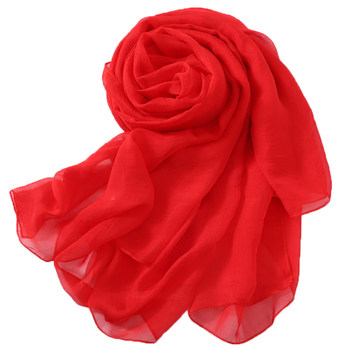 Dance scarf red scarf big red gauze scarf