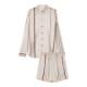 Manito mulberry silk hand-painted line pajamas set