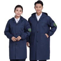 Anti-electromagnetic radiation coat protective clothing computer room microwave electromagnetic monitoring room shielding clothing long-sleeved overalls customized for men
