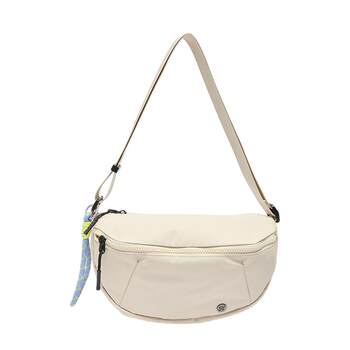 Sanfu shoulder bag summer urban sports wide shoulder strap multi-compartment chest bag cloth soft bag lightweight women's bag 524600