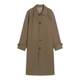 Eli Scottish Castle Balmaken Urban Commuter Spring Mid-Length Ragsleeved Trench Coat for Men