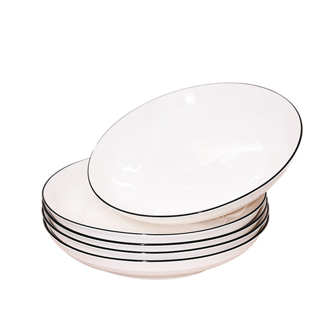 Ceramic Japanese dish round breakfast plate