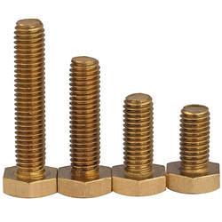 ສະກູທອງເຫລືອງ Brass hexagonal screws Copper hexagonal bolts copper screws copper screws M3M4M5M6M8M10M12