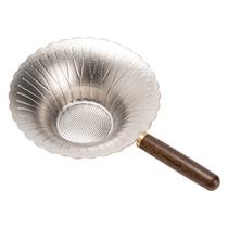 Bangsheng pure titanium blooming thousand-hole tea leakage tea filter high-end tea filter ultra-fine tea filter tea separation cup