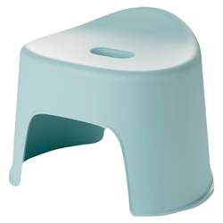 Camellia small stool plastic thickened non-slip rubber stool for shoe replacement non-slip bathroom low stool bench household children's shell stool