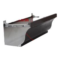 Aluminum alloy gutter rain gutter villa sun room profile thickened eaves rain gutter finished water receiving gutter eaves gutter