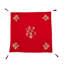 Wedding phoenix crown Xia pei embroidery red hijab with tassels bride getting married Xiuhe suit veil veil dragon and phoenix in auspiciousness