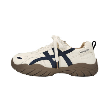 Meow's sky 2025 autumn lightweight retro moral training shoes women's versatile casual forrest gump shoes thick-soled velvet sneakers