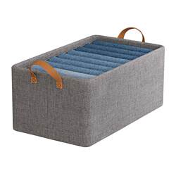 Wardrobe clothes storage box household layered artifact clothing pants organizing box folding frame storage basket storage basket