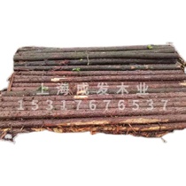 River protection 4 meters fir wood pile fir wood pile piling wood river wood pile flood control wood pile landscaping support rod
