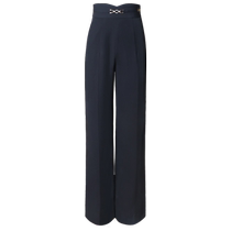 Danbaoluo Latin dance pants for women high-waisted ballroom dance womens new straight pants with pockets ballroom dance pants