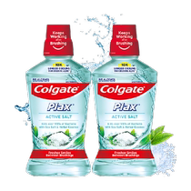 Импортная соль для чистки десен Colgate белая жидкость для полоскания рта 500 мл * 2 уменьшает количество бактерий предотвращает кариес освежает дыхание