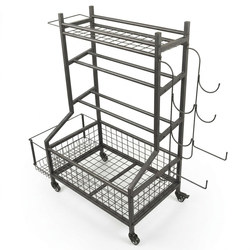 Fitness Equipment Storage Rack Dumbbell Storage Rack Household Movable Yoga Mat Storage Basket Sports Equipment Storage Basket