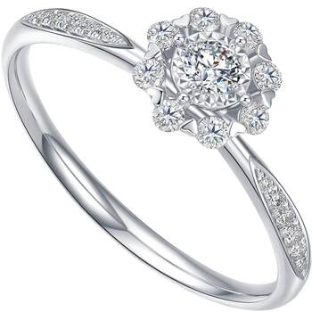 Xie ruilin 18k gold diamond flower ring