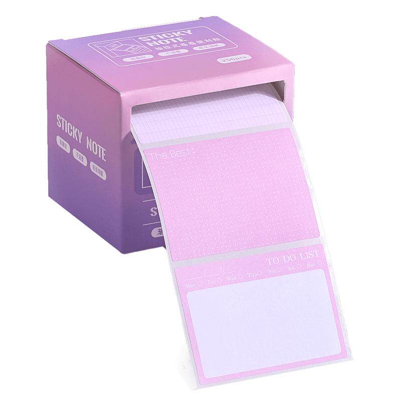 Gradient color high-value pull-out sticky notes