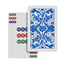 Solitaire Mahjong Poker Cards Portable Home Thickened Durable Travel Plastic Waterproof Sparrow 144 Special Solitaire Cards