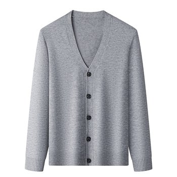 Hengyuanxiang men's woolen sweater v-neck cardigan sweater Hengyuanxiang men's woolen sweater v-neck cardigan sweater