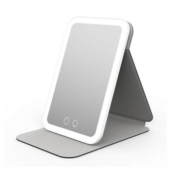 Easehold cosmetic mirror leather case portable folding